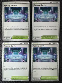 4x Mystery Garden | Mega Evolution | 122/132 NM | UC | Pokemon TCG Playset - Image 1