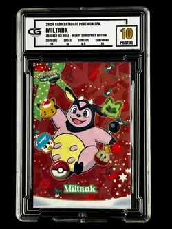 2024 Pokemon CG 10 Pristine MILTANK Christmas Data TCG XMAS Holiday CGC PSA - Image 1