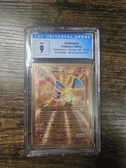Pokemon TCG 2021 Celebrations UPC Gold Metal Charizard Classic Coil 4/102 CGC 9 - Image 1