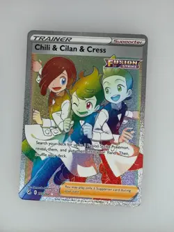 2021 Pokemon Fusion Strike Chili & Cilan & Cress 273/264 NM - Image 1