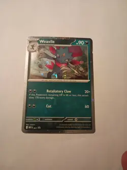 Weavile 021 Cosmos Holo Pokemon Mega Evolutions Promo - Image 1