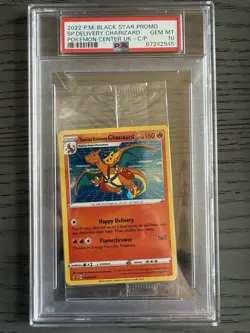 Pokemon Two Seal Special Delivery Charizard SWSH075 Cello Pack Sequential PSA 10 - Image 2
