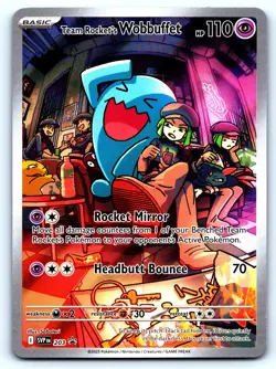 Team Rocket's Wobbuffet Black Star Promo #203 Scarlet & Violet Pokemon TCG - Image 1