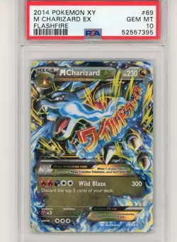 2014 POKEMON M CHARIZARD EX FLASHFIRE #69 69/106 PSA 10 GEM MINT - Image 1