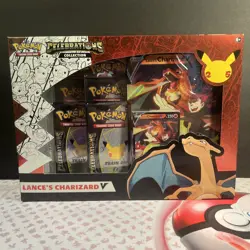 Pokemon TCG Celebrations Collection Lance's Charizard V Box US Seller 820650101625 - Image 1