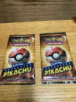 Pokemon Detective Pikachu Booster Packs (2) Sealed Unopened - Brand New - Image 1