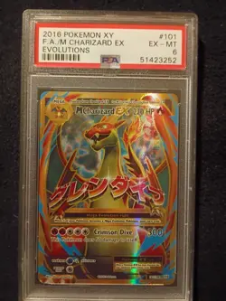 M Charizard EX (Full Art) 101/108 Evolutions Holo - Image 1