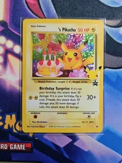 Birthday Pikachu Holo 24 Celebrations Classic Collection Pokemon 2021 NM - Image 1