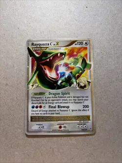 Pokemon TCG Rayquaza C LV.X Black Star Promotional Holo - Image 1