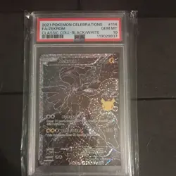 2021 POKEMON CELEBRATIONS FA/ ZEKROM #114 CLASSIC COLLECTION BLACK/WHITE PSA 10 - Image 1