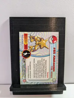 Pokemon Topps Black -- Holo -- Alakazam -- #65 -- Near Mint+ - Image 2