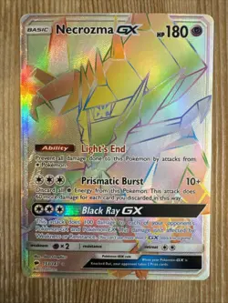 Necrozma GX 153/147 - Burning Shadows Rainbow Secret Rare Pokemon TCG NM - Image 1