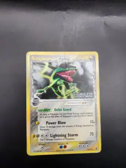 Pokemon TCG Rayquaza Delta Species 13/113 Reverse Holo Psa 1 Contender - Image 1