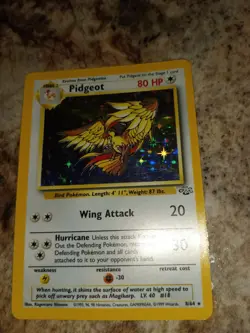 Pokemon TCG Pidgeot Jungle 8/64 Holo Unlimited Holo Rare - Image 1