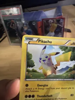 Pokemon Pikachu TCG Black White Holo Card 115/114 Secret Rare L/P - Image 4