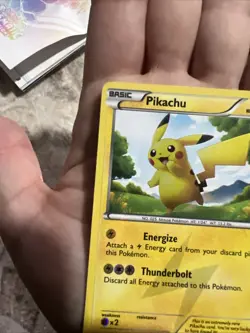 Pokemon Pikachu TCG Black White Holo Card 115/114 Secret Rare LP - Image 4