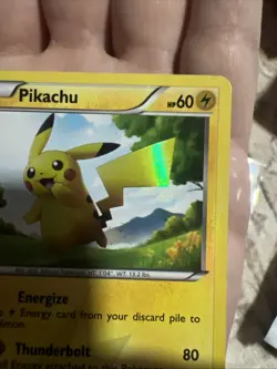 Pokemon Pikachu TCG Black White Holo Card 115/114 Secret Rare LP - Image 5