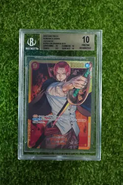 BGS 10 Shanks One Piece Japanese OP01-120 SEC SCR Romance Dawn - Image 1
