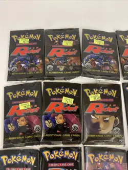 15: EMPTY 1st Edition Team Rocket Booster Packs Gym Heroes Pokemon NO CARDS - Image 2