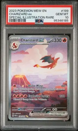2023 POKEMON MEW EN-151 #199 CHARIZARD ex SPECIAL ILLUSTRATION RARE PSA 10 (B) - Image 1