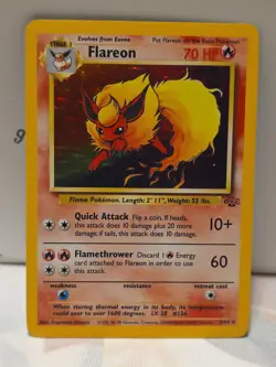 Flareon 3/64 - Pokemon TCG Jungle Unlimited Holo Rare Card - Image 2