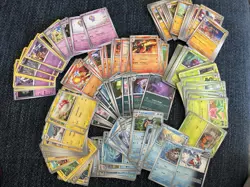 200 Pokemon Card Bulk Lot Common Uncommon (no basic energies) - Image 1