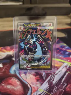 Pokemon Card PHANTASMAL FLAMES MEGA CHARIZARD X EX 023 ENG BLACK STAR PROMO - Image 1