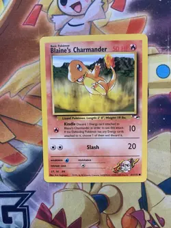 Pokemon Card Blaine's Charmander Gym Heroes Unlimited 61/132 NM - Image 1