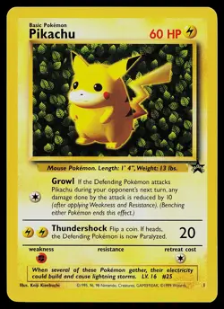 Pokemon Card - Pikachu Ivy 1 WOTC Black Star Promo - Image 1