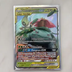 Celebi & Venusaur GX - 1/181 - Tag Team - Team Up - Pokemon Card - NM/M - Image 1