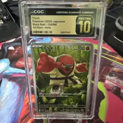 CGC 10 Pristine Throh Art Rare 134/086 Black Bolt sv11B Pokemon Card Japanese - Image 1