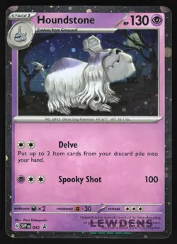 Houndstone - SVP EN 042 - Cosmos Holo - S&V Black Star Promo - Pokemon Card LP - Image 1