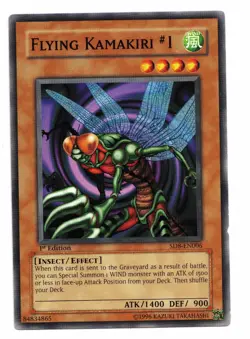 Yu-Gi-Oh Card: Flying Kamakiri #1 SD8-EN006 1st Edition! EX - Image 1
