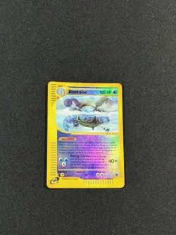 Blastoise 37/165 Expedition Pokemon Card Vintage WOTC Reverse Holo Rare LP - Image 2