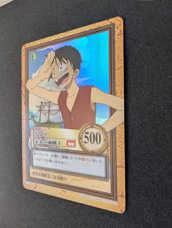 1999 One Piece Carddass Hyper Battle Holo Luffy C01 - Rookie Card - Image 3