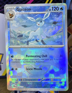 Glaceon Master Ball Pattern 025/131 Prismatic Evolutions Pokemon Card TCG Holo - Image 4