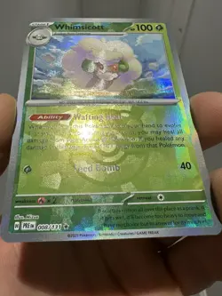 Pokemon TCG Whimsicott Master Ball Holo Card 008/131 Prismatic Evolutions - Image 1