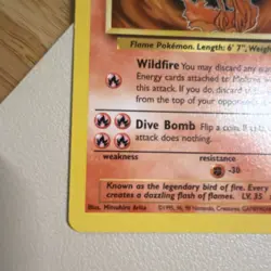 Moltres 27/62 Rare Fossil Pokemon Card - Image 2