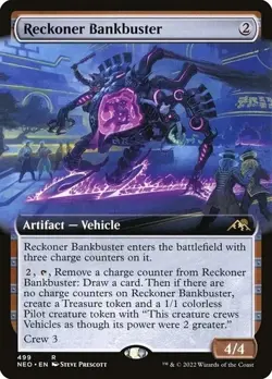 Reckoner Bankbuster (Extended Art) #499 (NM) Kamigawa Neon Dynasty NEO Magic MTG - Image 1