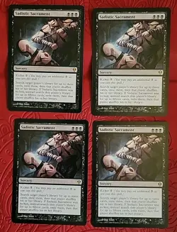 MTG Sadistic Sacrament x4 NM ~Zendikar (Magic the Gathering)*Free Shipping* - Image 1