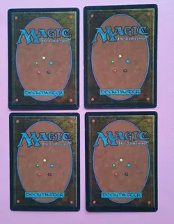 Magic the Gathering Unlimited GIANT GROWTH x 4 LP/EX C 1993 Vintage PLAYSET! - Image 2