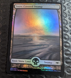 Snow-Covered Swamp Modern Horizons Foil, WOTC 2019, #252 - Image 1