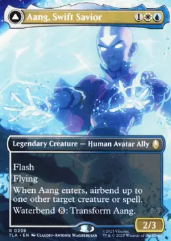 Aang, Swift Savior (0298) (Borderless) Avatar: The Last Airbender Regular - Image 1
