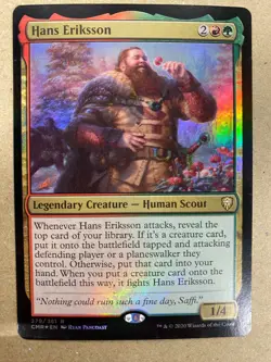 MTG 1x FOIL Hans Eriksson Commander Legends Legacy Magic the Gathering x1 NM - Image 1