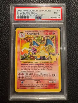 2021 Pokemon Celebrations Classic Coll #4 Charizard-Holo PSA 9 - Image 1