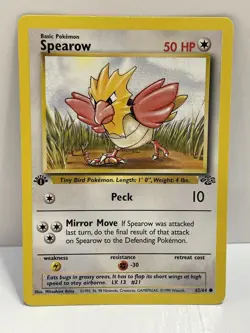 Pokemon WOTC TCG Vintage Spearow 62/64 Jungle Regular LP - Image 1