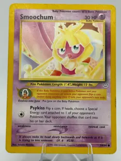 Pokemon TCG Smoochum 54/64 Neo Revelation - Image 1