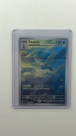 Pokemon TCG Swanna Illustration Rare White Flare, 110/086, NM English - Image 1
