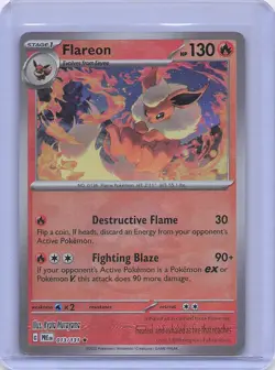 Flareon 13/131 Pokemon TCG S&V Prismatic Evolutions Pokeball Rare Holo NM - Image 1