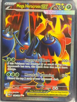 Mega Heracross Ex 108/94 - Ultra Rare - Pokemon TCG: Phantasmal Flames - NM - Image 1